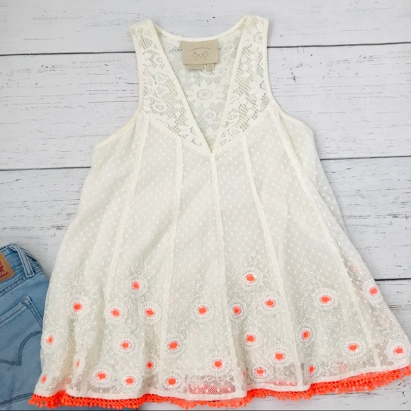 ANTHROPOLOGIE Vanessa Virginia Daisy Field Tank - Picture 2 of 7